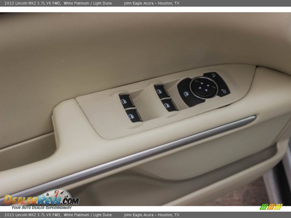 2013 Lincoln MKZ 3.7L V6 FWD White Platinum / Light Dune Photo #15