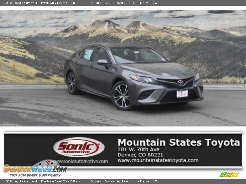2018 Toyota Camry SE Predawn Gray Mica / Black Photo #1
