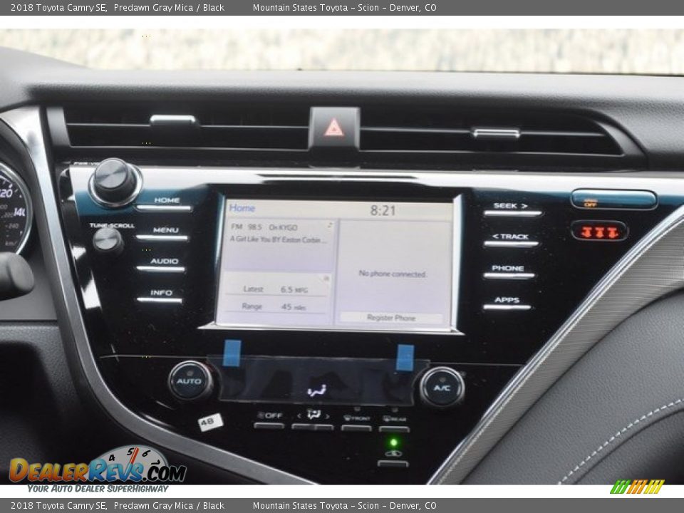 2018 Toyota Camry SE Predawn Gray Mica / Black Photo #10