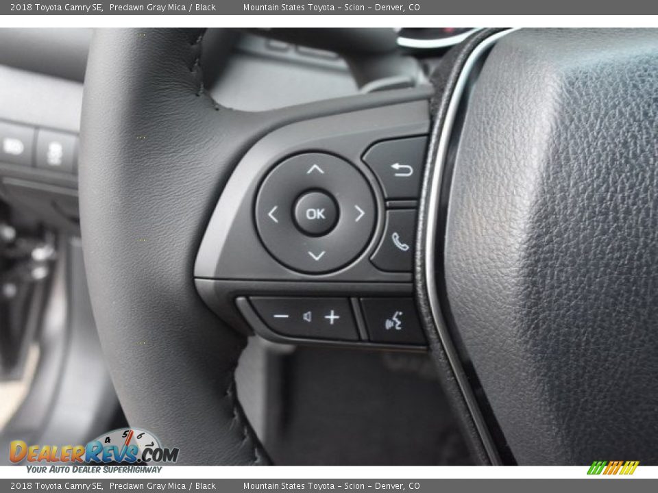 2018 Toyota Camry SE Predawn Gray Mica / Black Photo #26