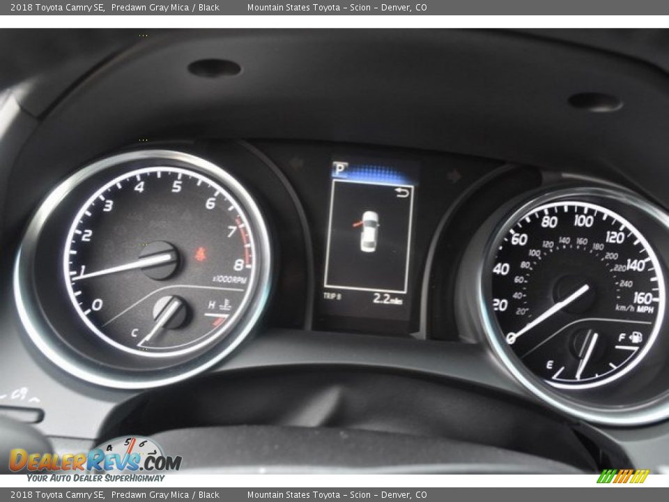 2018 Toyota Camry SE Predawn Gray Mica / Black Photo #28