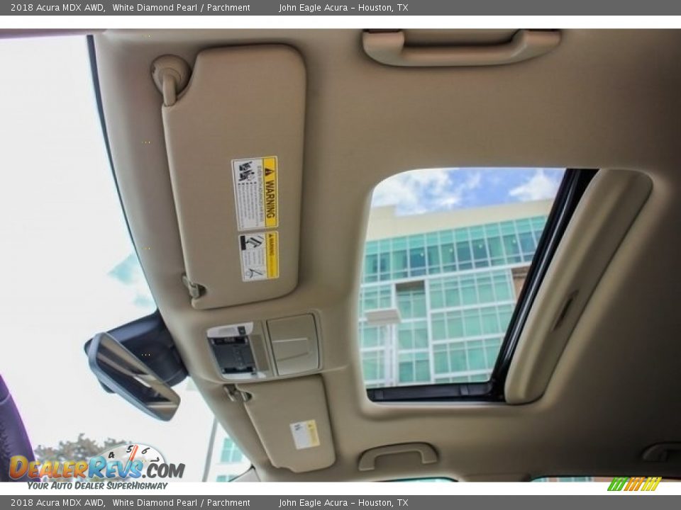 2018 Acura MDX AWD White Diamond Pearl / Parchment Photo #15