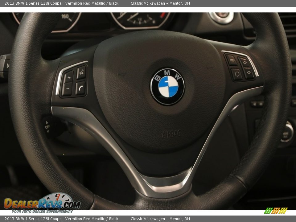 2013 BMW 1 Series 128i Coupe Vermilion Red Metallic / Black Photo #6
