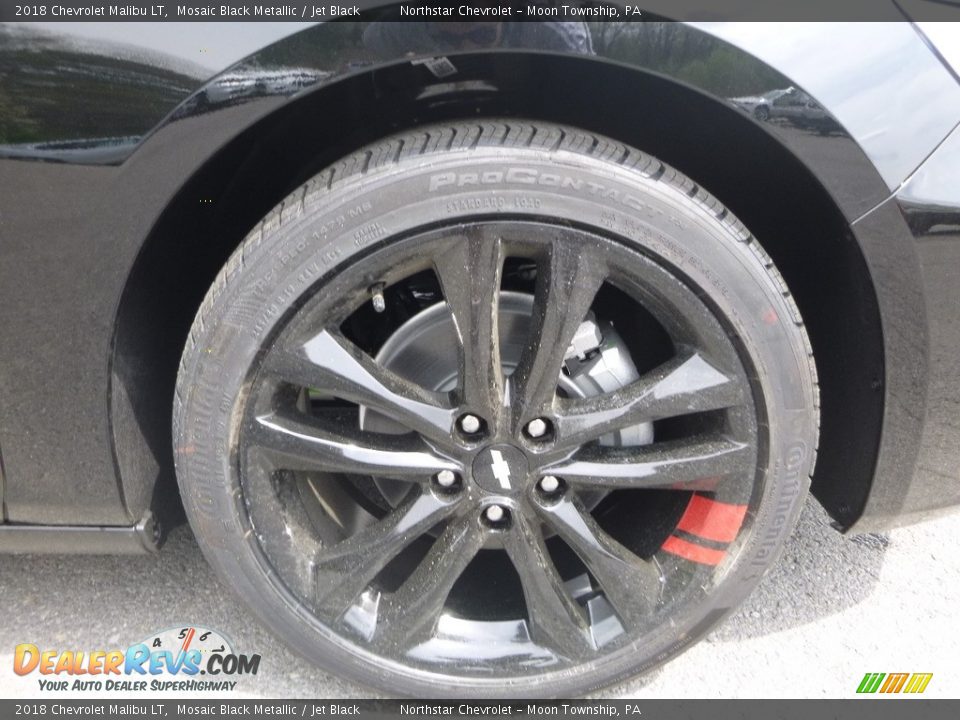 2018 Chevrolet Malibu LT Mosaic Black Metallic / Jet Black Photo #9