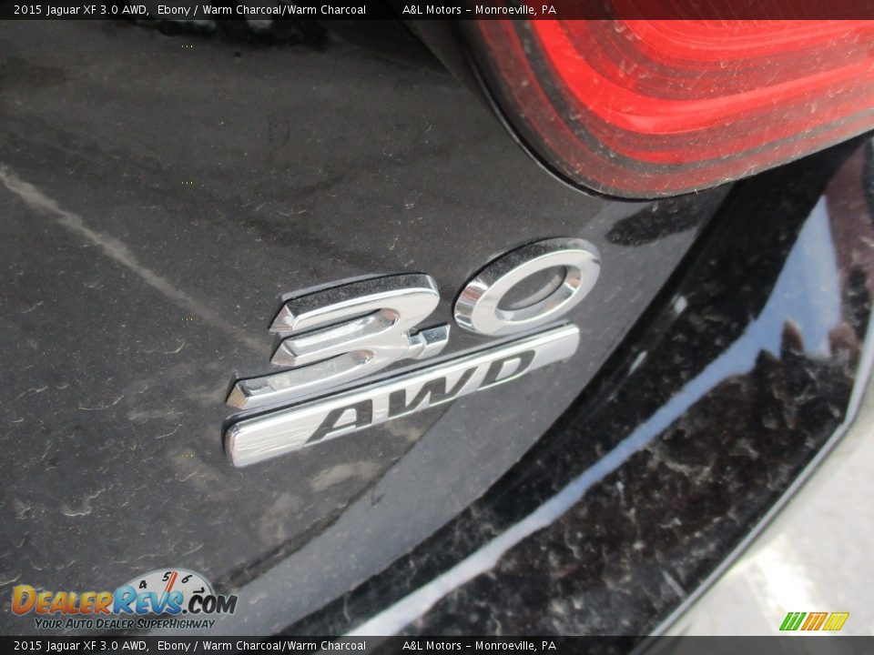2015 Jaguar XF 3.0 AWD Ebony / Warm Charcoal/Warm Charcoal Photo #6