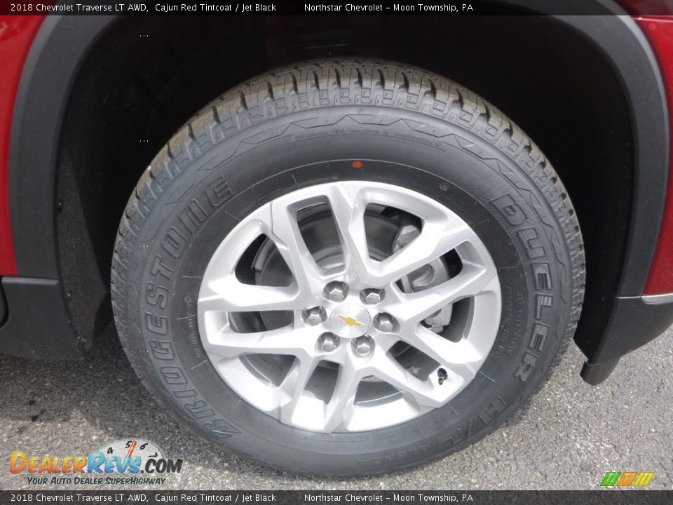 2018 Chevrolet Traverse LT AWD Cajun Red Tintcoat / Jet Black Photo #9