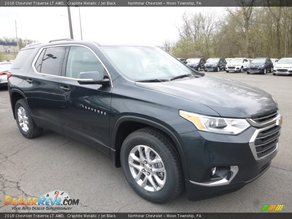 2018 Chevrolet Traverse LT AWD Graphite Metallic / Jet Black Photo #7
