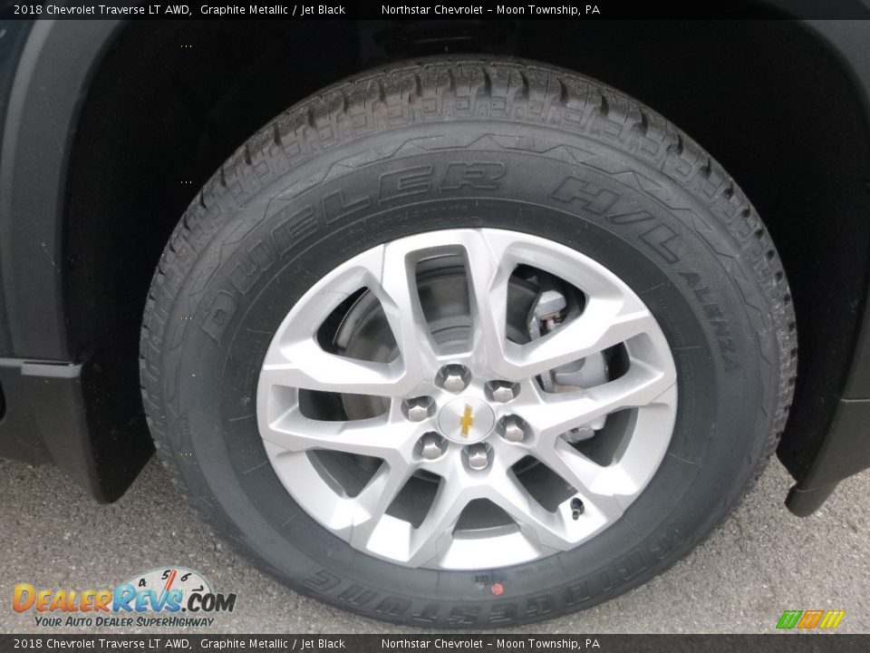 2018 Chevrolet Traverse LT AWD Graphite Metallic / Jet Black Photo #9