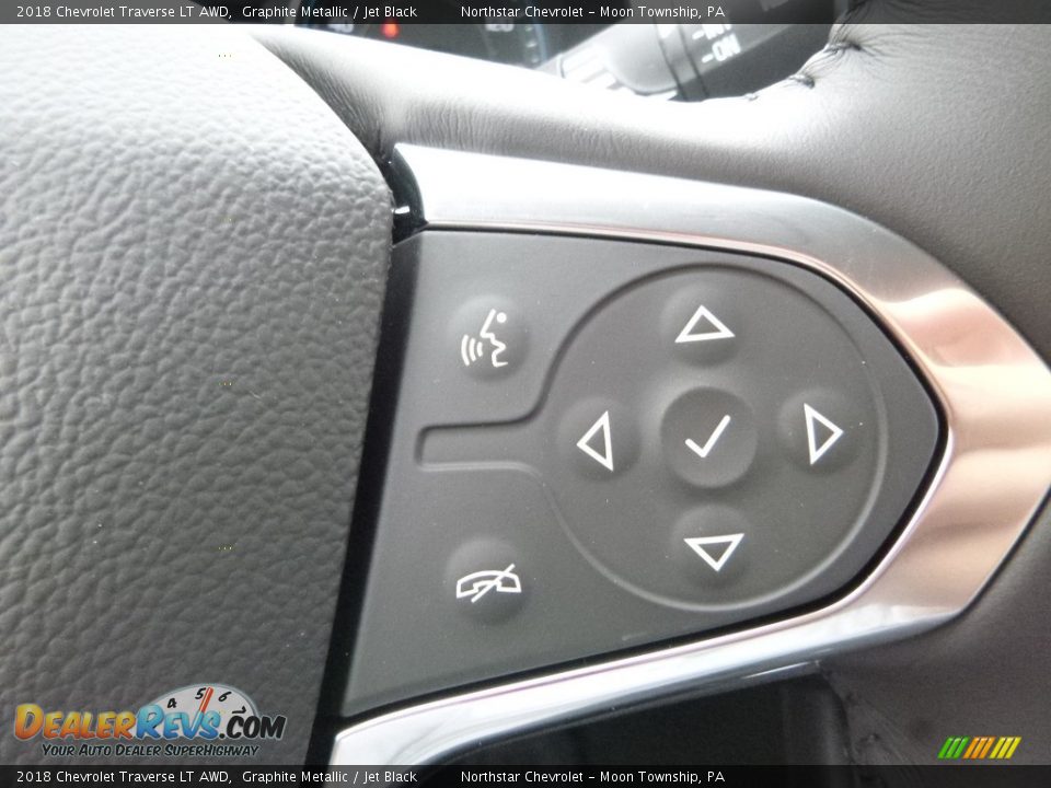 2018 Chevrolet Traverse LT AWD Graphite Metallic / Jet Black Photo #19