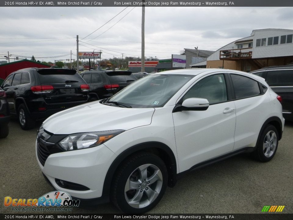 2016 Honda HR-V EX AWD White Orchid Pearl / Gray Photo #1