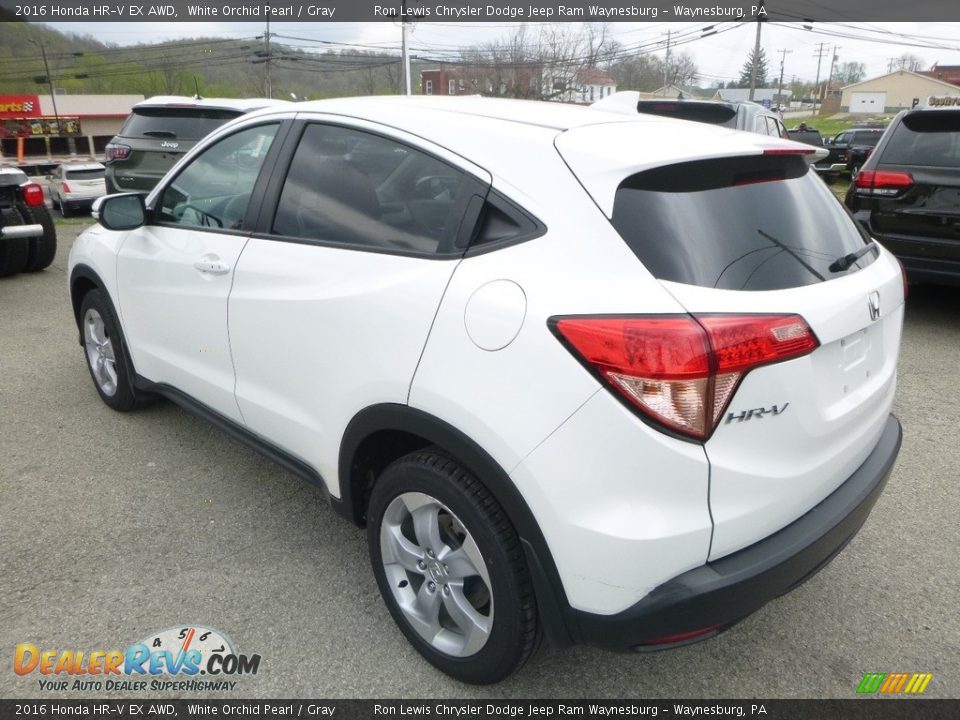 2016 Honda HR-V EX AWD White Orchid Pearl / Gray Photo #3