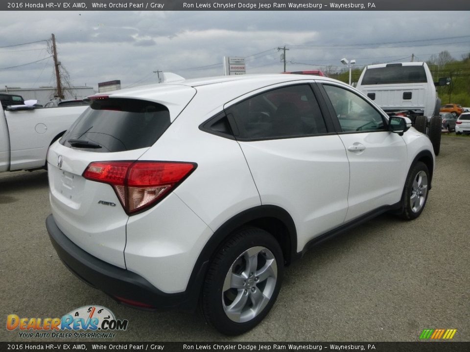 2016 Honda HR-V EX AWD White Orchid Pearl / Gray Photo #5