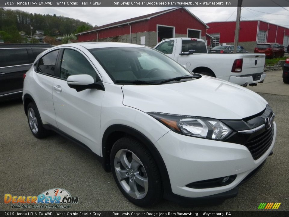 2016 Honda HR-V EX AWD White Orchid Pearl / Gray Photo #7