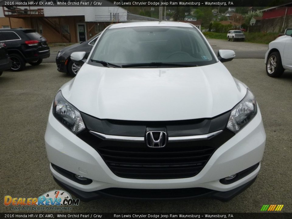 2016 Honda HR-V EX AWD White Orchid Pearl / Gray Photo #8