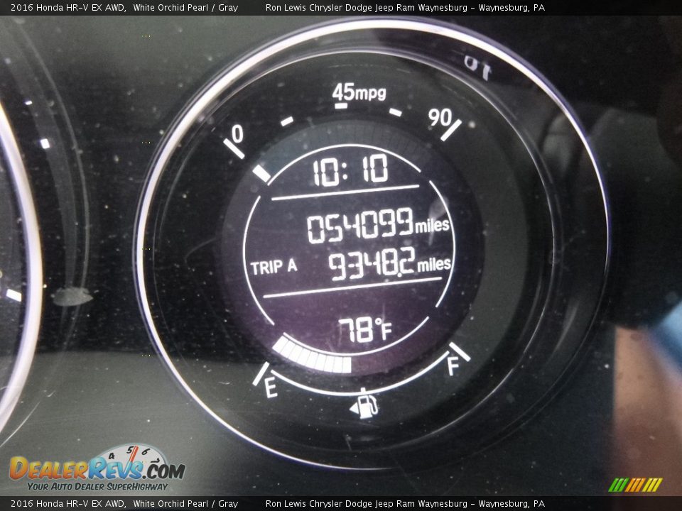 2016 Honda HR-V EX AWD White Orchid Pearl / Gray Photo #19