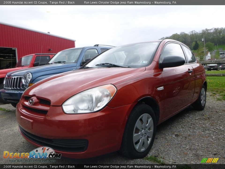 2008 Hyundai Accent GS Coupe Tango Red / Black Photo #1