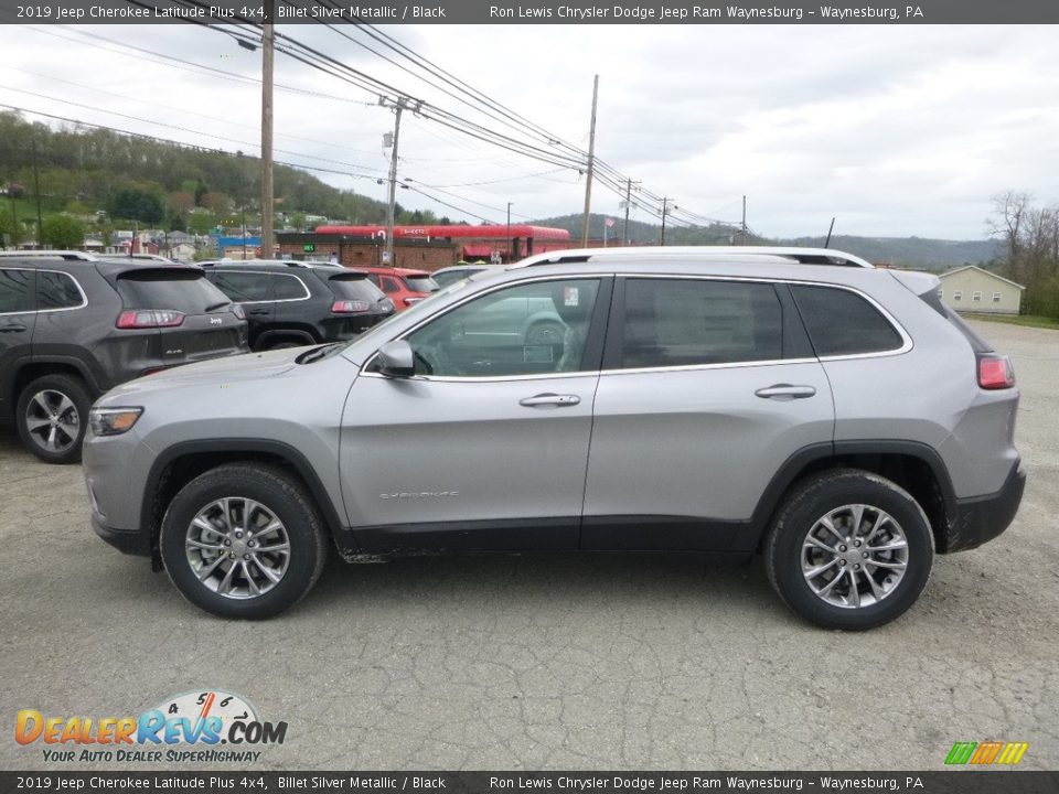 2019 Jeep Cherokee Latitude Plus 4x4 Billet Silver Metallic / Black Photo #2