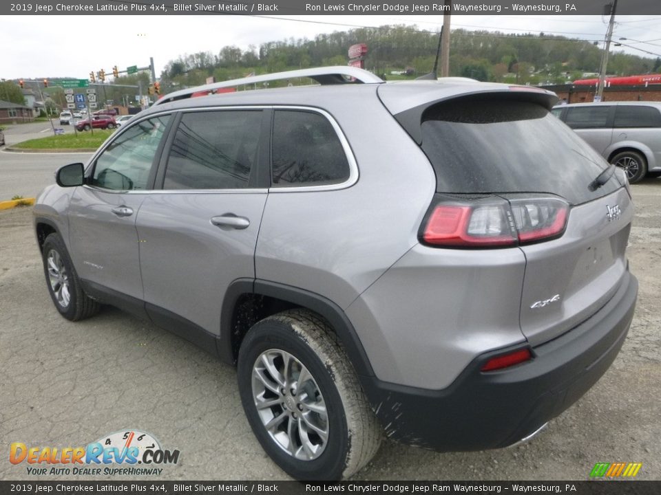 2019 Jeep Cherokee Latitude Plus 4x4 Billet Silver Metallic / Black Photo #3