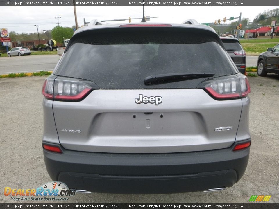 2019 Jeep Cherokee Latitude Plus 4x4 Billet Silver Metallic / Black Photo #4