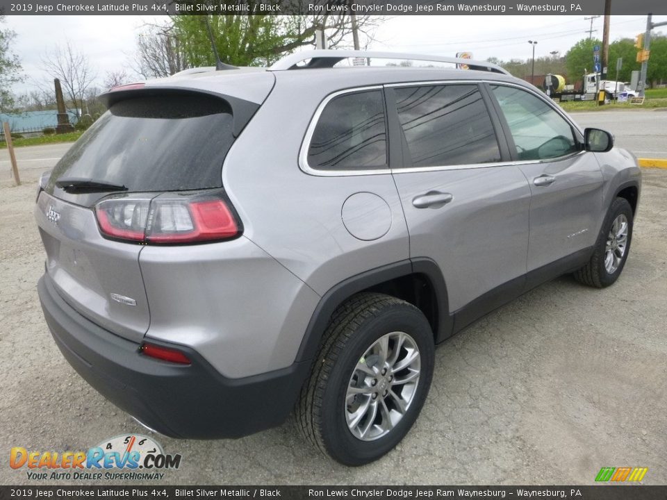 2019 Jeep Cherokee Latitude Plus 4x4 Billet Silver Metallic / Black Photo #5