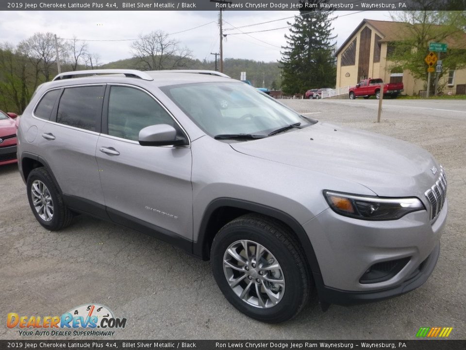 2019 Jeep Cherokee Latitude Plus 4x4 Billet Silver Metallic / Black Photo #7