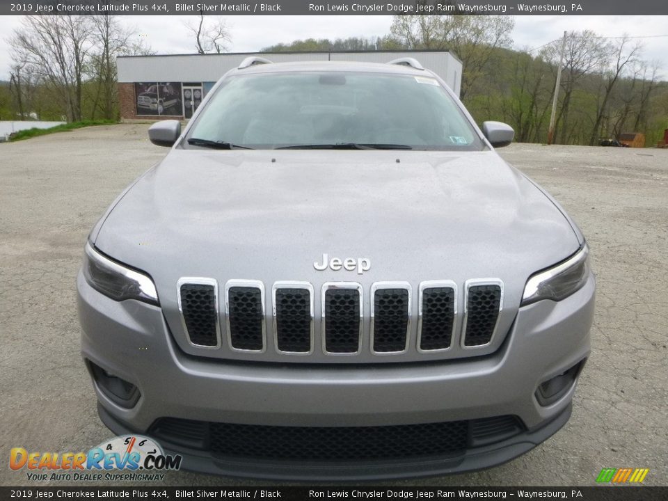 2019 Jeep Cherokee Latitude Plus 4x4 Billet Silver Metallic / Black Photo #8