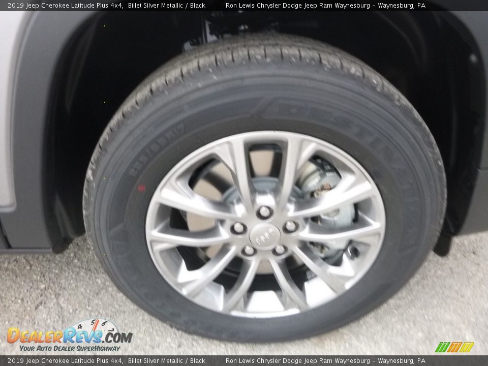 2019 Jeep Cherokee Latitude Plus 4x4 Billet Silver Metallic / Black Photo #9