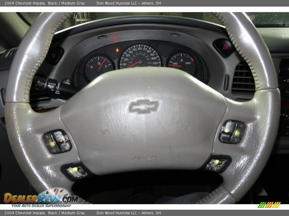 2004 Chevrolet Impala Black / Medium Gray Photo #15
