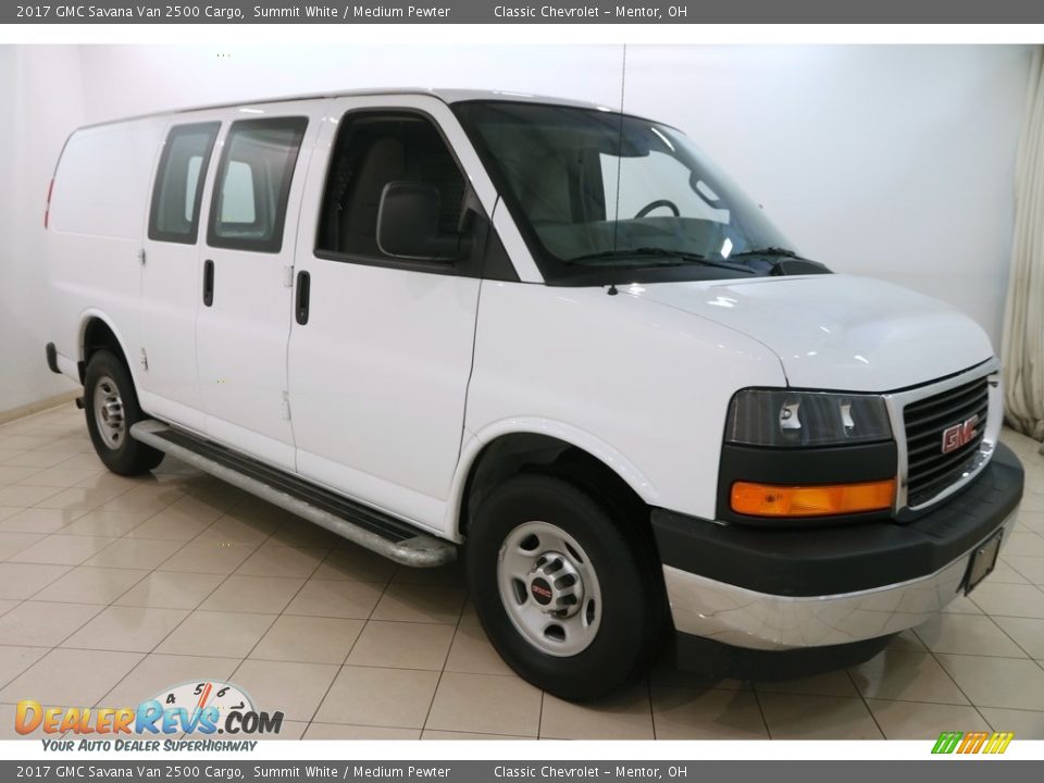 2017 GMC Savana Van 2500 Cargo Summit White / Medium Pewter Photo #1