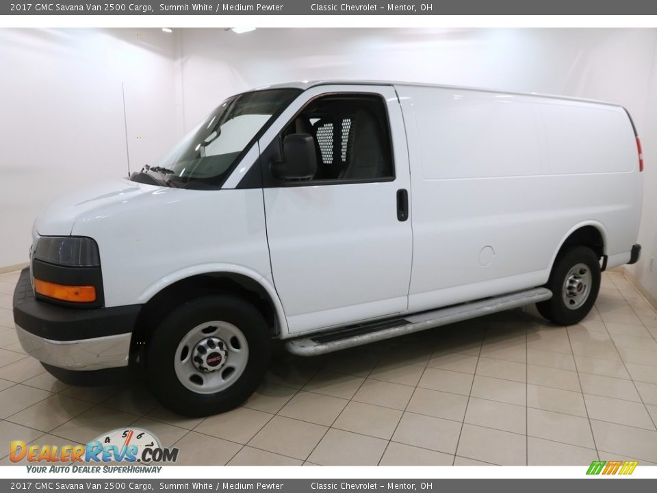 2017 GMC Savana Van 2500 Cargo Summit White / Medium Pewter Photo #3