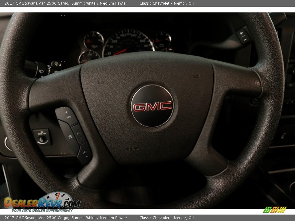 2017 GMC Savana Van 2500 Cargo Summit White / Medium Pewter Photo #6