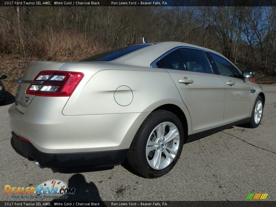 2017 Ford Taurus SEL AWD White Gold / Charcoal Black Photo #2