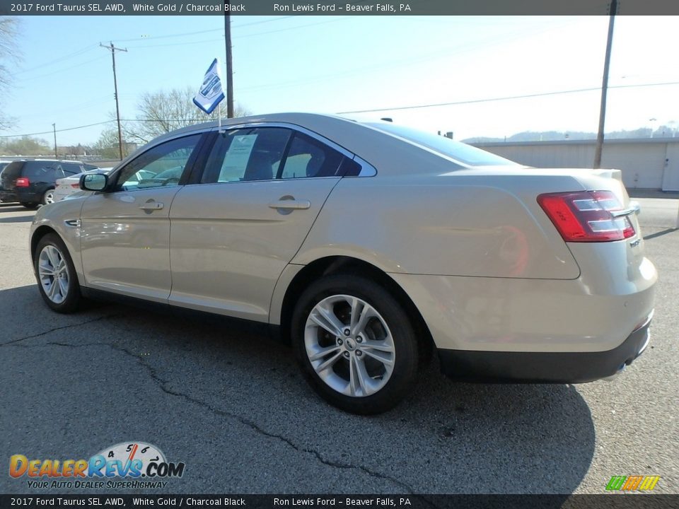 2017 Ford Taurus SEL AWD White Gold / Charcoal Black Photo #4