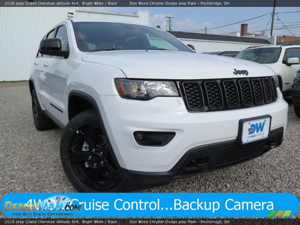 2018 Jeep Grand Cherokee Altitude 4x4 Bright White / Black Photo #1