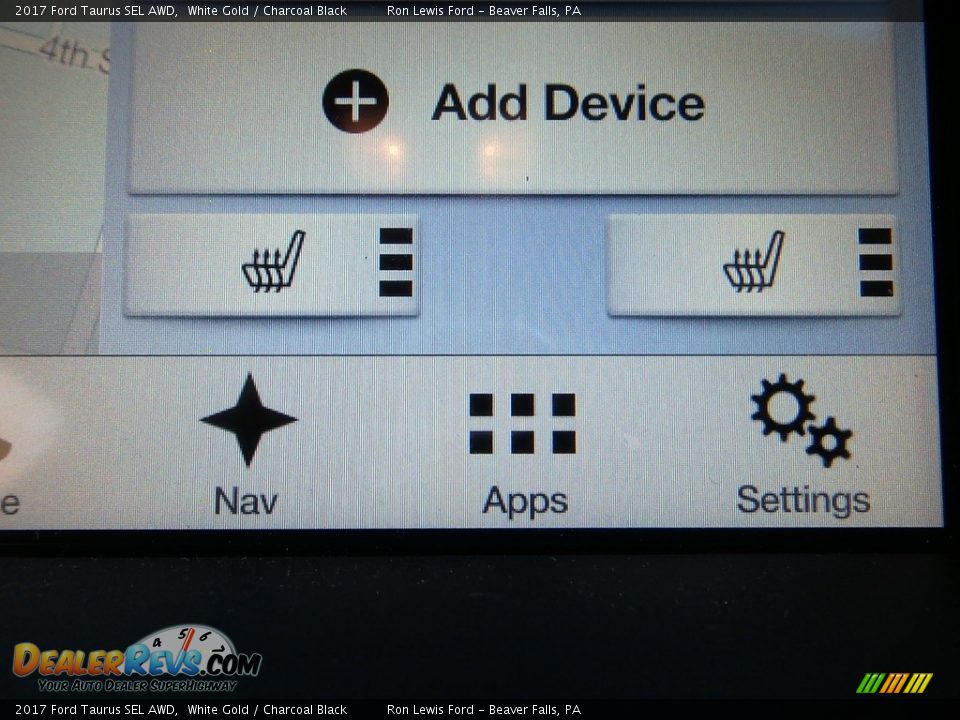 2017 Ford Taurus SEL AWD White Gold / Charcoal Black Photo #20