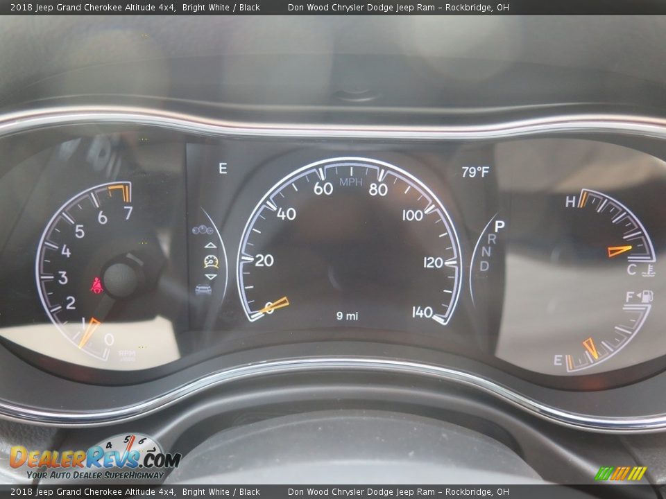 2018 Jeep Grand Cherokee Altitude 4x4 Bright White / Black Photo #18