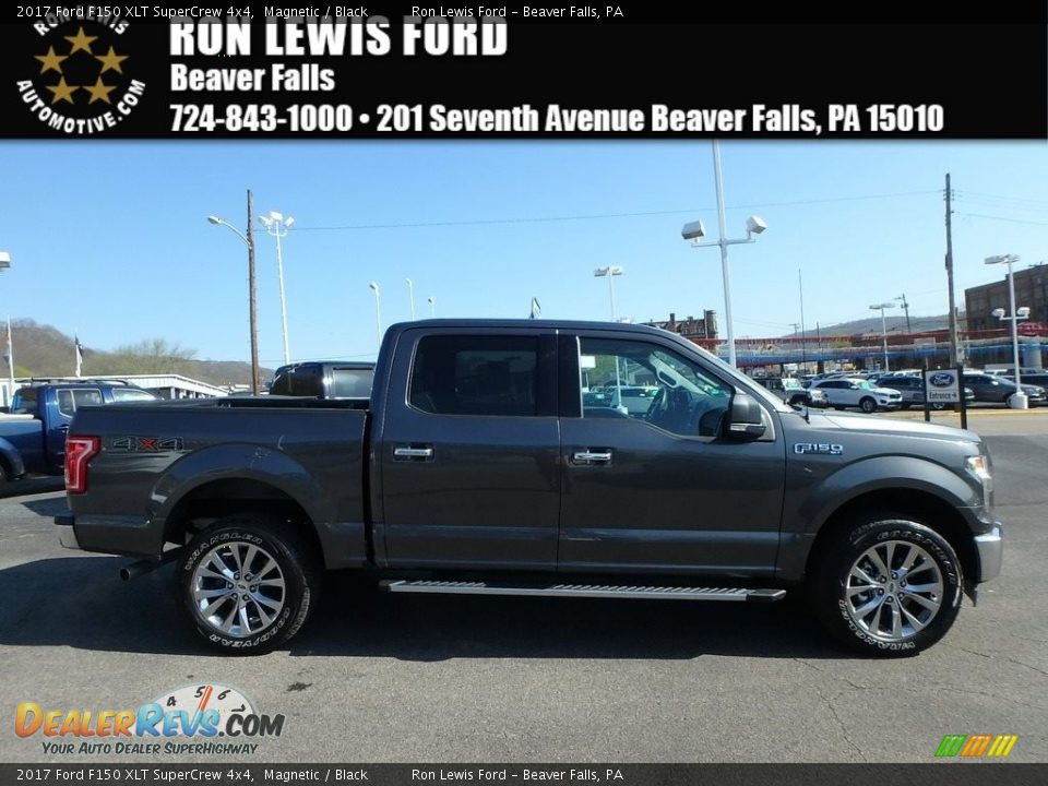 2017 Ford F150 XLT SuperCrew 4x4 Magnetic / Black Photo #1
