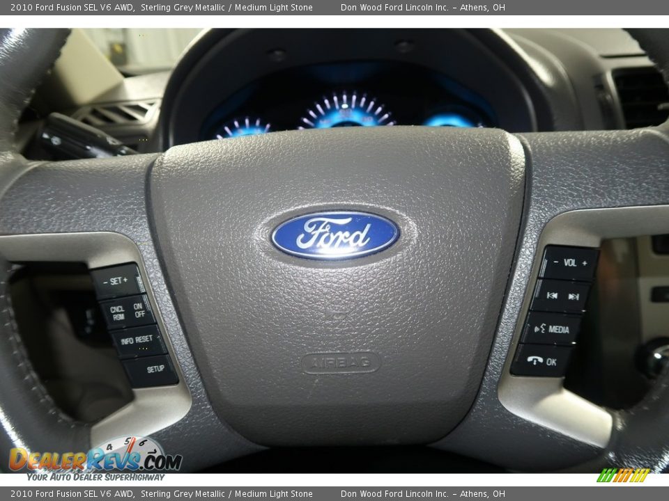 2010 Ford Fusion SEL V6 AWD Sterling Grey Metallic / Medium Light Stone Photo #14