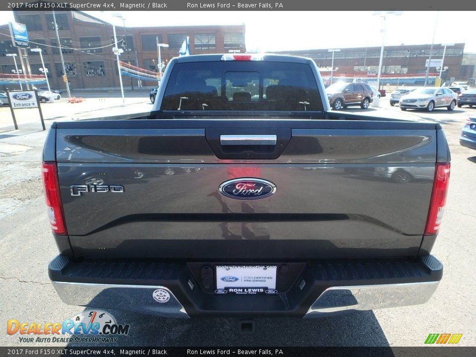 2017 Ford F150 XLT SuperCrew 4x4 Magnetic / Black Photo #4