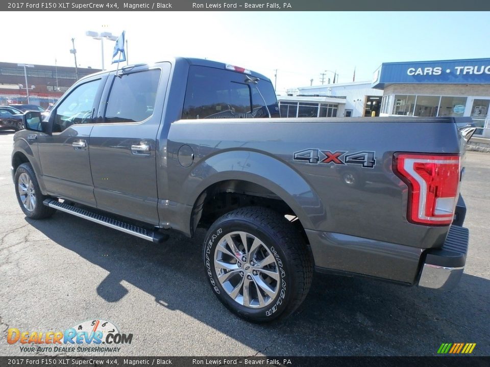 2017 Ford F150 XLT SuperCrew 4x4 Magnetic / Black Photo #5