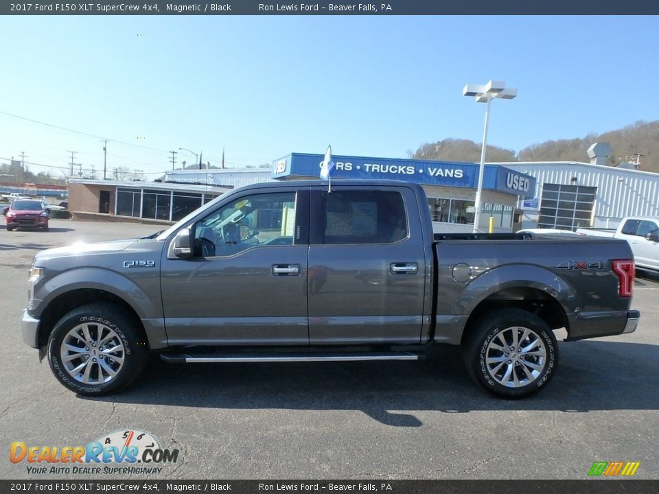 2017 Ford F150 XLT SuperCrew 4x4 Magnetic / Black Photo #6