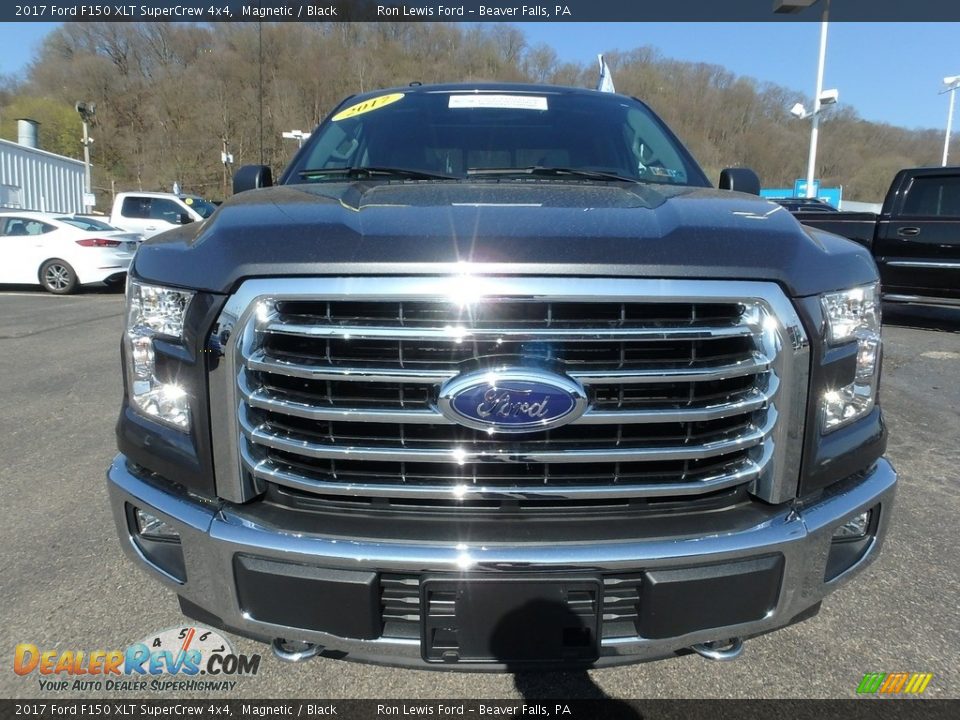 2017 Ford F150 XLT SuperCrew 4x4 Magnetic / Black Photo #8