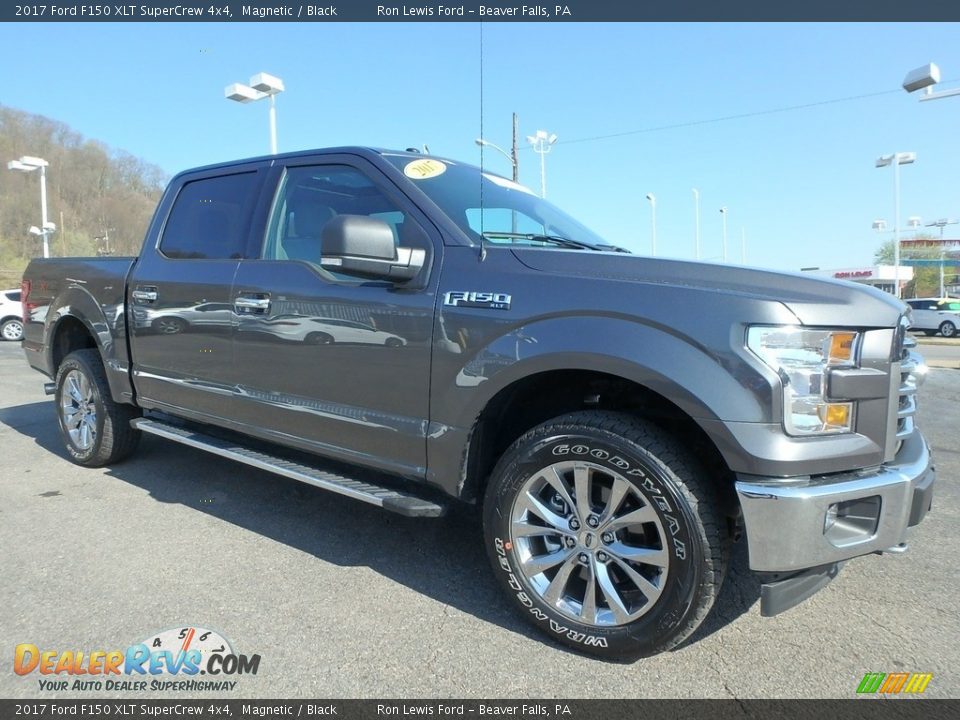 2017 Ford F150 XLT SuperCrew 4x4 Magnetic / Black Photo #9