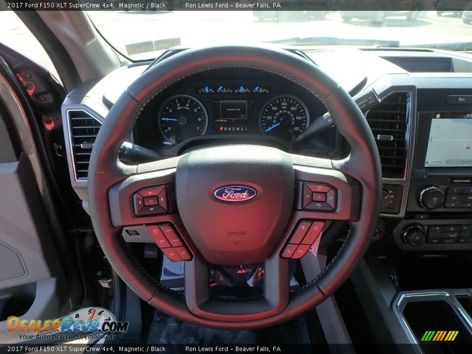 2017 Ford F150 XLT SuperCrew 4x4 Magnetic / Black Photo #16