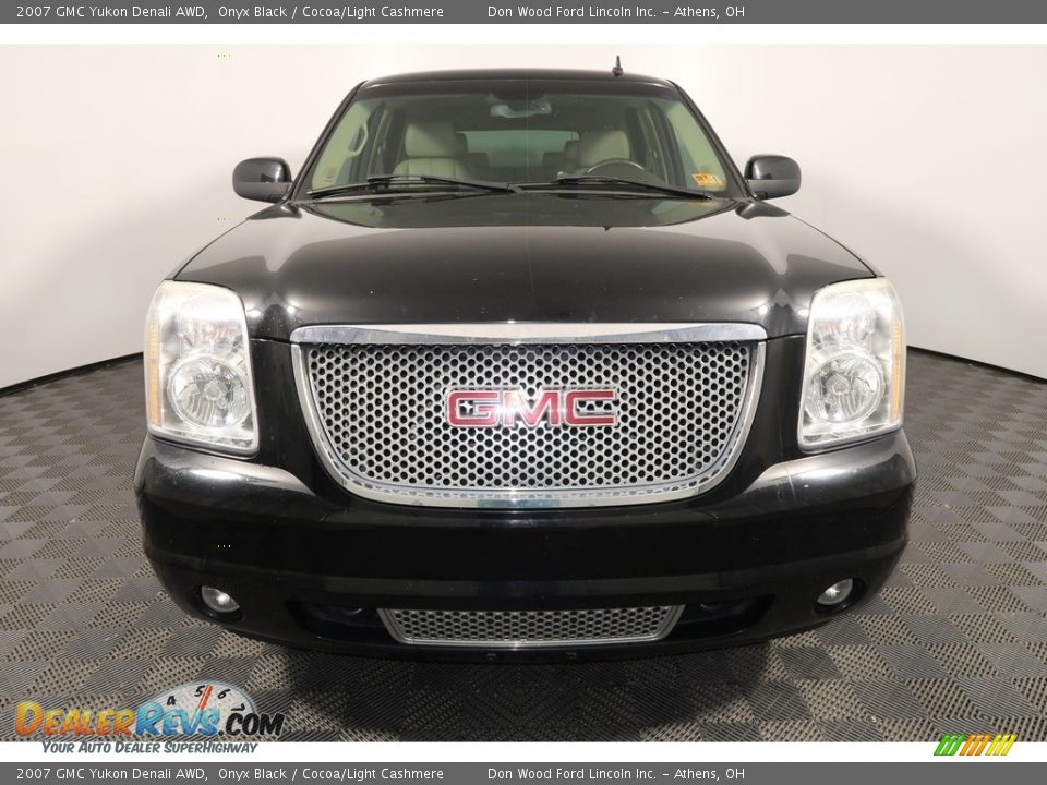 2007 GMC Yukon Denali AWD Onyx Black / Cocoa/Light Cashmere Photo #9