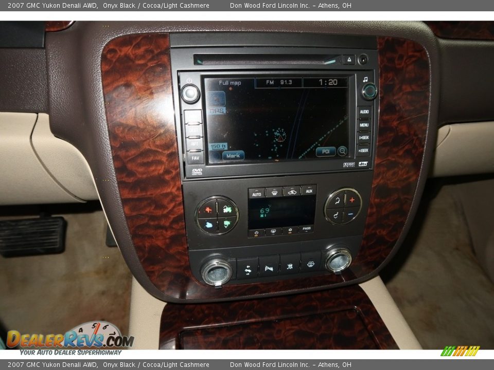 2007 GMC Yukon Denali AWD Onyx Black / Cocoa/Light Cashmere Photo #20