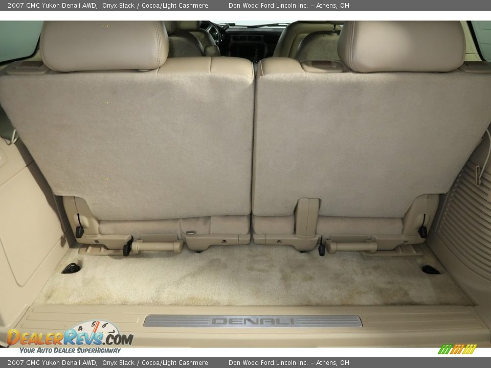 2007 GMC Yukon Denali AWD Onyx Black / Cocoa/Light Cashmere Photo #26