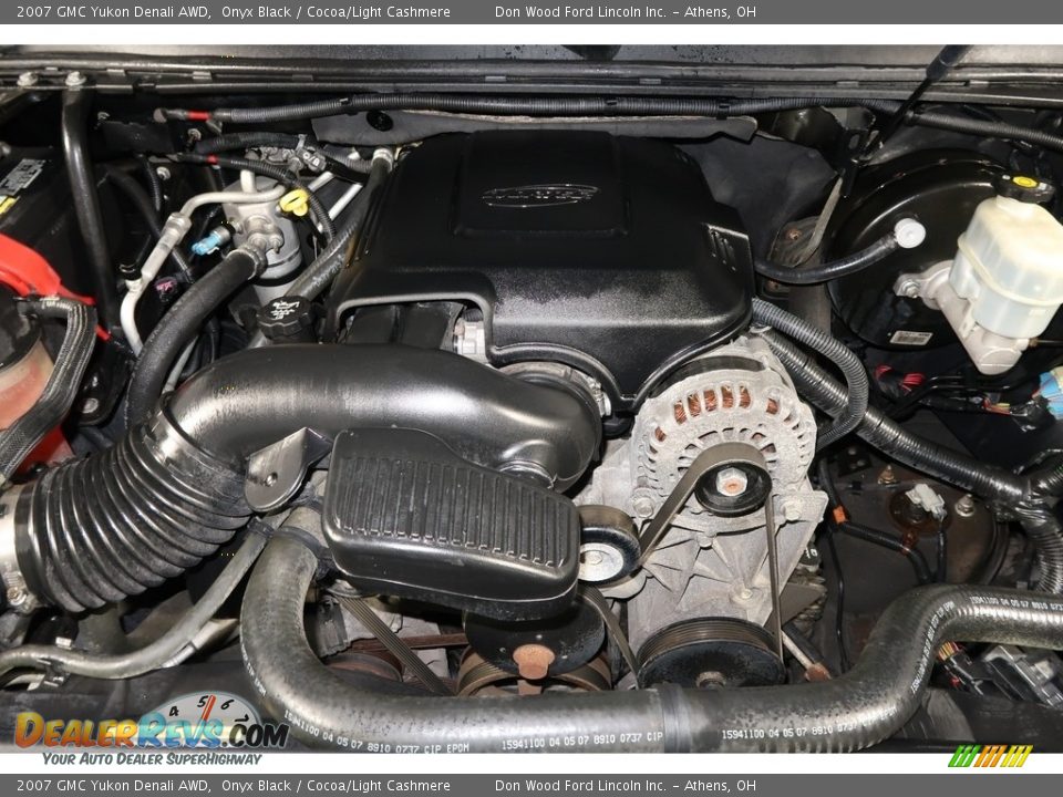 2007 GMC Yukon Denali AWD Onyx Black / Cocoa/Light Cashmere Photo #27