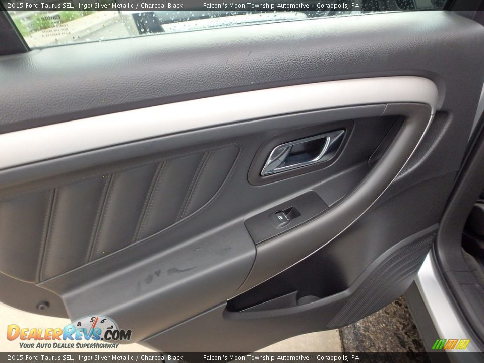 2015 Ford Taurus SEL Ingot Silver Metallic / Charcoal Black Photo #18