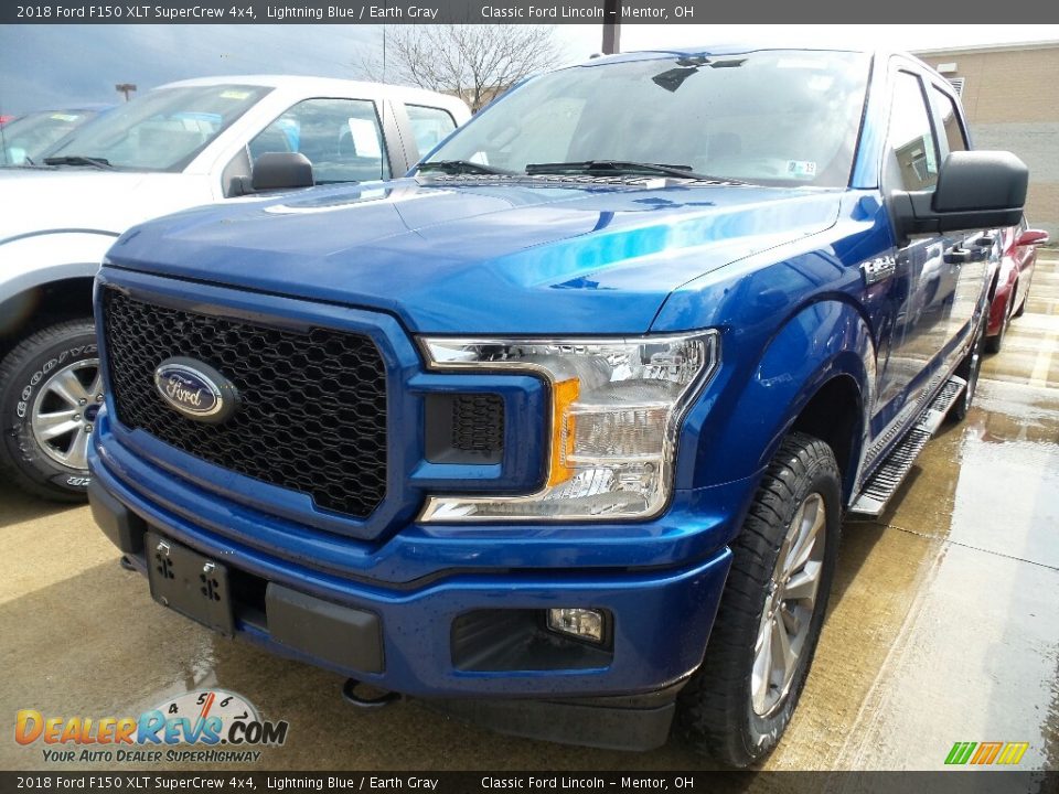 2018 Ford F150 XLT SuperCrew 4x4 Lightning Blue / Earth Gray Photo #1